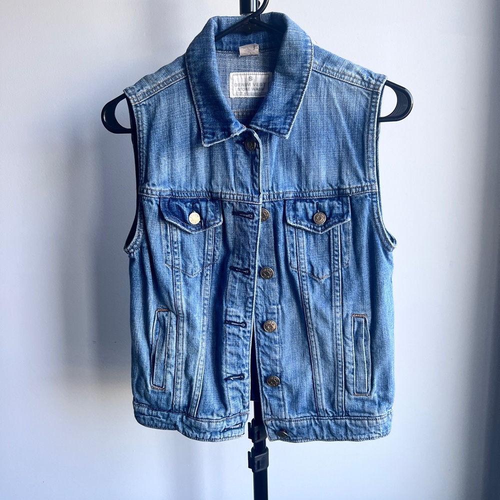 J. Crew Blue Denim Vest